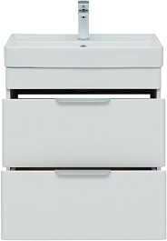 Aquanet Тумба под раковину Ирис New 60 белая глянцевая – фотография-8