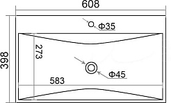 Velvex Тумба с раковиной Edge 60.2Y белый глянец – фотография-5