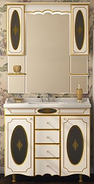 Misty Мебель для ванной Монако 100 бежевая патина – фотография-1