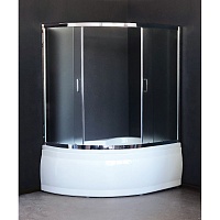 Royal Bath Душевая штора RB150ALP-C-CH (хром/6 мм матовое)