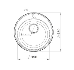 Granfest Мойка кухонная Quarz GF-Z08 Терракот – фотография-2