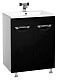 Misty Мебель для ванной Кристи 60 с б/к черная, эмаль – картинка-6
