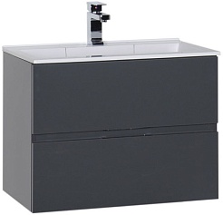 Aquanet Тумба под раковину Алвита 70 серый антрацит – фотография-1