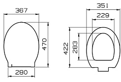 Vitra Крышка-сиденье Sunrise 75-003-009 с микролифтом – фотография-4