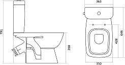 Santek Унитаз-компакт Нео Лайт 2РА ДС SC – фотография-7