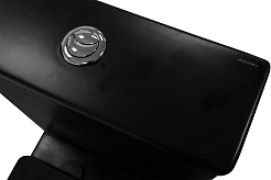 Azario Унитаз-компакт Black Queen AZ-8380 безободковый с бачком с сиденьем микролифт черный матовый – фотография-13
