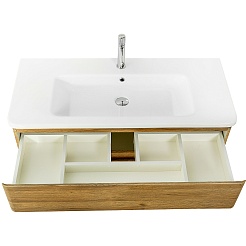 BelBagno Тумба под раковину Albano-Cer 105 подвесная Rovere Rustico – фотография-5