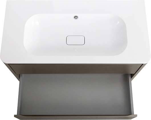 Cezares Тумба с раковиной без отверстия под смеситель Relax 100 подвесная сатин – фотография-6