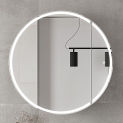 Equil Зеркальный шкаф Smile D80 графит софт – фотография-2