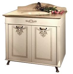 Водолей Тумба с раковиной "Анжелика 90" F-3 серая – фотография-1