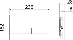 Ceramicanova Подвесной унитаз Metropol Rimless с шумоизоляционной панелью CN1000 с системой инсталляции Envision кнопка Flat чёрный матовый – фотография-7