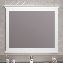 Opadiris Зеркало для ванной Палермо 100 белое матовое – фотография-1