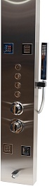Denberg Душевая панель LT-201 с термостатом нержавеющая сталь – фотография-3
