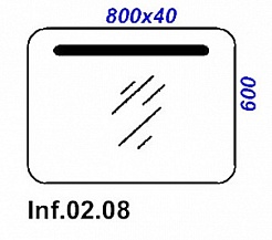 Aqwella Зеркало Инфинити 60/80 – фотография-4