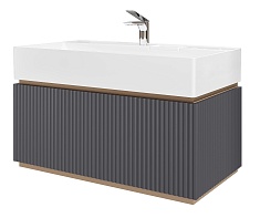 Jorno Тумба с раковиной Filoro 90 подвесная антрацит