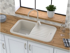 Ewigstein Мойка кухонная Antik 60F бежевый – фотография-4