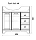 Dreja Тумба с раковиной Antia 90 L белая – картинка-9