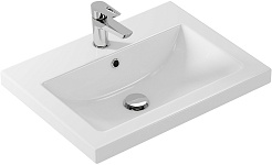 Misty Тумба с раковиной Майна 60 графит/белая – фотография-6