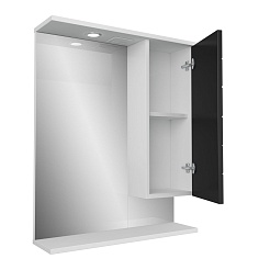 Merkana Зеркало-шкаф Таис 60 R черный – фотография-3