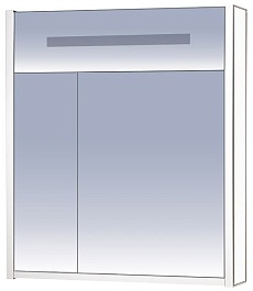 Misty Зеркальный шкаф Джулия 75 белый White – фотография-1