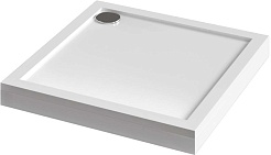 Aquatek Душевой поддон из литого мрамора 90x90 Альфа DPL-0001 белый – фотография-1