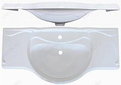 Акватон Мебель для ванной "Жерона 105" белое серебро – фотография-10