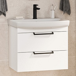 Misty Тумба под раковину Клермонт 60 подвесная белая – фотография-2