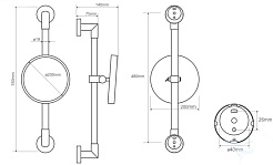 Bemeta Зеркало косметическое настенное 112201172 – фотография-2
