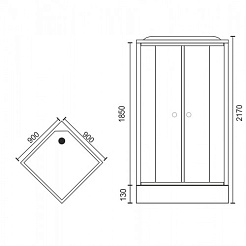 Royal Bath Душевая кабина RB 90HP6-WT – фотография-2
