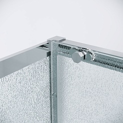 Grossman  Душевой уголок Style 100x90x195 профиль хром стекло шиншилла – фотография-10