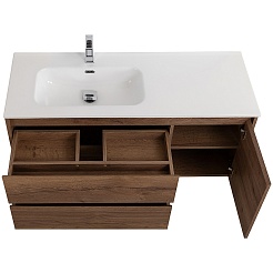 BelBagno Тумба с раковиной Kraft 120 L подвесная Rovere Tabacco – фотография-7