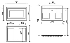 Sancos Тумба под раковину Very 60 doha soft VR60SM – фотография-8