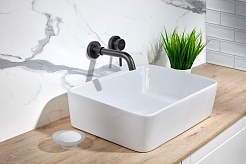 Milacio Смеситель для раковины чаши Ultra MCU.552.SS встраиваемый черный матовый – фотография-4