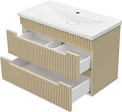 Brevita Тумба с раковиной Ariana 80 капучино – фотография-4