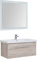 Dreja Мебель для ванной Big Inn 80 подвесная дуб кантри