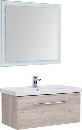 Dreja Мебель для ванной Big Inn 80 подвесная дуб кантри – фотография-1