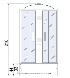 River Душевая кабина Nara 90/46 MT – фотография-13