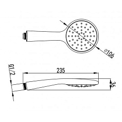 Lemark Лейка для душа LM8094C – фотография-2