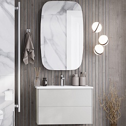 Акватон Мебель для ванной Сохо 75 R подвесная слэйт/галька серая – фотография-1