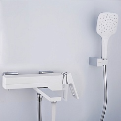 Gappo Смеситель для вынны G17-8 G3217-8 белый/хром – фотография-2