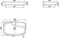 Opadiris Тумба с раковиной и столешницей Рубинно 90 Nova подвесная белая – фотография-8