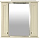 Misty Мебель для ванной Лувр 85, зеркало-шкаф, слоновая кость – фотография-13