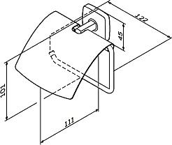 Am.Pm Держатель для туалетной бумаги Gem A90341400 – фотография-2