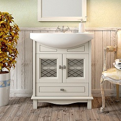 Opadiris Тумба с раковиной Омега 65 cлоновая кость – фотография-1