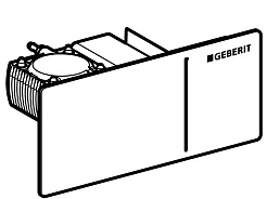 Geberit Кнопка смыва Sigma 70 115.630.SI.1 белое стекло – фотография-2