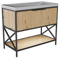 Mixline Тумба с раковиной Бруклин 100 дуб бунратти