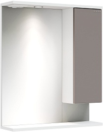 Onika Зеркальный шкаф Марви 60 R белый/мокко – фотография-1