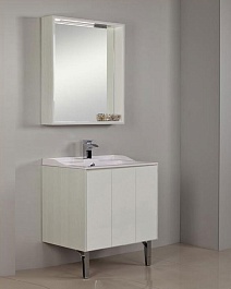 Акватон Мебель для ванной "Фабиа 80" выбеленное дерево – фотография-1