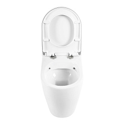 BelBagno Унитаз приставной Marino BB105CBR/BB105SC P-trap, безободковый – фотография-8
