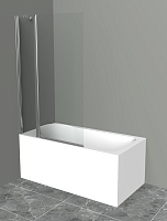 BelBagno Шторка на ванну 90/150 UNO-V-11-90/150-C-Cr